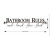 Bathroom Rules Wall Decal